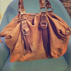 Rare, Soft Leather John Varvatos Shoulder Bag